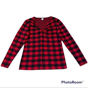 Old Navy Buffalo Plaid Long Sleeve Blouse/Shirt, Extra Small